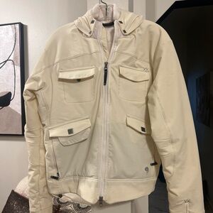 Women’s Mountain Hardwear Ski Jacket, Off-White Sz L